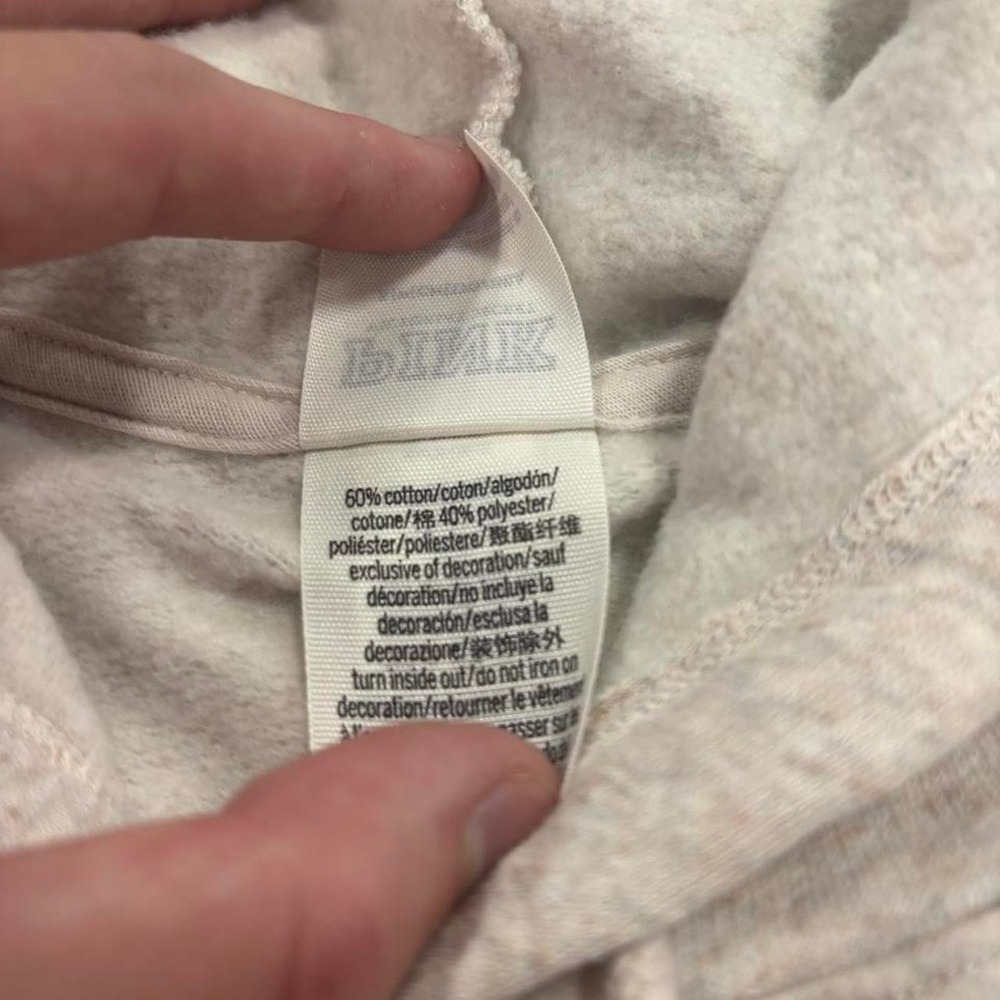 Y2K Victoria's Secret PINK Gray Cropped Hoodie Size Small - Picture 3 of 4